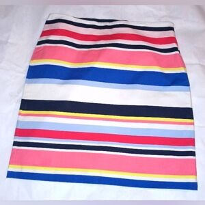 Talbot's Straight Multi Color Striped Pencil Skirt size 12